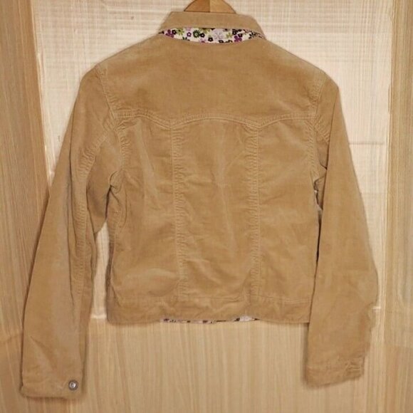 Gap Girls Tan Velvet Feel Jacket 14-16 - Picture 2 of 7
